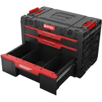 Qbrick System PRIME Drawer 3 Toolbox Basic modularer Werkzeugkasten mit 3 Schubladen 542 x 335 x 369 mm 22,6 l