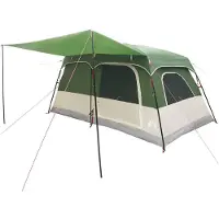 vidaXL Familienzelt Grün 420 x 305 x 200 cm Polyester und Stahl