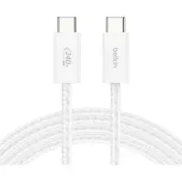 Belkin BoostCharge Pro, 3 m, USB C, USB C, Weiß