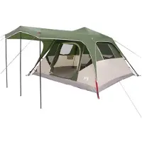 vidaXL Familienzelt Grün 305 x 275 x 190 cm Polyester und Stahl
