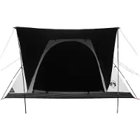 vidaXL Campingzelt 6 Personen Weiß Blackout Polyester und Stahl