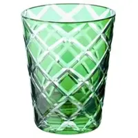 Edzard 6er Set Kristallgläser Dio, grün, handgeschliffenes Glas, Höhe 10 cm