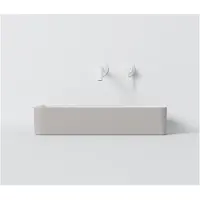 Steinberg Serie 440 Aufsatzwaschtisch, eckig, ohne Überlauf, 590x395x120mm, SOLIDSurface, 440714003