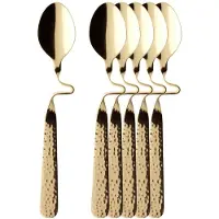 Villeroy & Boch Esslöffel "Kaffeelöffel vergoldet NewWave Caffè Spoon 17,5 cm 6er Set gold" Spülmaschinenfest