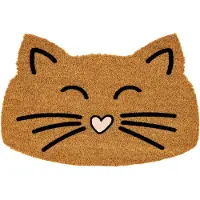 Astra Fußmatte "Coco Design 120" Motivform 14 mm Höhe Kokos, Katze, Türmatte, rutschfest, Motivform