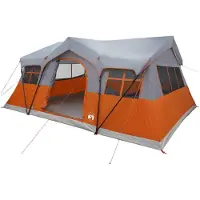 vidaXL Familienzelt 487 x 340 x 216 cm Grau und Orange