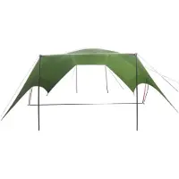 vidaXL Camping Tarp Wasserfest Grün 690 x 580 x 255 cm