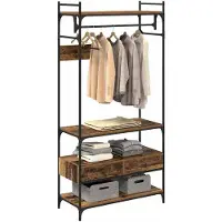 vidaXL Kleiderschrank Altholz 89 x 39 x 184.5 cm Holzwerkstoff