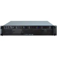 Inter-Tech IPC 2U-2404S, Rack, Server, Schwarz, Silber, micro ATX, Mini-ITX, Stahl, 2U