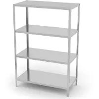 Super Merchant Lagerregal mit 4 Regalen – verschraubt, Kitchen Line, 1200x500x(H)1800mm