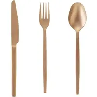 WAS 36 tlg. Besteckset ALEX BRONZE, mit bronze, matte PVD Beschichtung, Chromnickelstahl 18/10