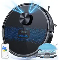 Lubluelu SL60D+ Saugroboter, 2-in-1-Wisch- und Saugfunktion, 4000 Pa Saugleistung, Lasernavigation mit 5 Karten, leise mit 55 dB, Steuerung per App, für Tierhaare, Teppiche und Hartböden