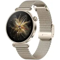 Forever Smartwatch Bloomdust SB-380 Damen Gold Champagner Runde Uhr Elegant