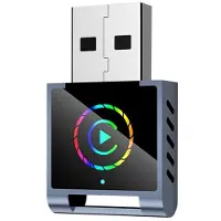 Zandona 2IN1 Kabelloser CarPlay für Android Auto Adapter RGB AI Box BT+WIFI USB Dongle Plug Konvertiert Kabelgebundenes in Kabelloses A