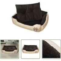 The Living Store Hundebett Beige und Braun XXL