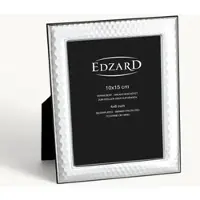 Edzard Fotorahmen Casalini (10x15 cm), edel versilbert, anlaufgeschützt, mit Holzdekor-Rücken