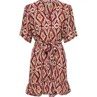 ONLY Minikleid "ONLANTONIA MIKASI S/S SHORT DRESS WVN" Viskosemischung