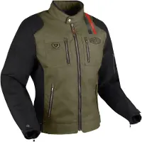 Segura Scorpio Motorrad-Textiljacke, schwarz/khaki, XL