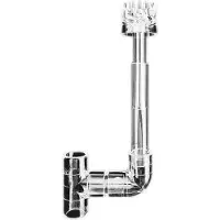 Typecat Klares Aquarium-Skimmerrohr, Dreht Sich, Oberflächen-Zufluss, Abfluss, Wasserpflanzen-Tankfilter, Reinigung, Fischtank-Zubehör, 16 mm
