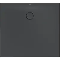Bette BetteFloor Side Duschwanne mit Minimum-Wannenträger und BetteAntirutsch Pro, 1000x900mm, 3385-400AE,T1, Farbe: Raven