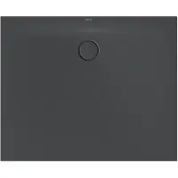 Bette BetteFloor Side Duschwanne mit Minimum-Wannenträger, 1100x900mm, 3396-400T1, Farbe: Raven