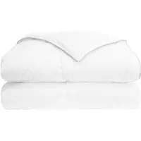 vidaXL Sommerdecke Weiß 240 x 260 cm Bambusfaser