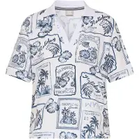 Rabe Damen T-Shirt mit Polo-Kragen in der Farbe Pazifik, Konfektionsgröße 46