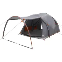 vidaXL Tunnelzelt 370 x 275 x 210 cm Grau und Orange