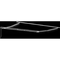 vidaXL Markisenrahmen Weiß 450 x 350 cm Aluminium
