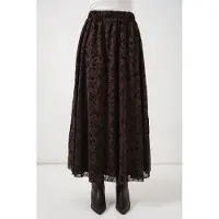 Bigdart Blumenkleid Hohe Taille Maxi-Rock