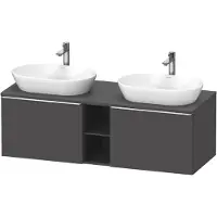 Duravit Waschtischunterschrank D-Neo 140x55cm, 2 A, 1 Pl, B bs, chr/Grap ma