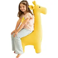 Crochetts Großes Giraffen-Plüschtier mit Zusatzsitz für Kinder LT-Y01 – 63 x 30 x 100 cm MAXI