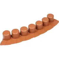 Prosperplast IPAL7, Garten-Einfassungsstreifen, Kunststoff, Braun, 60 mm, 4050 mm, Box