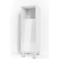 Vicco Midischrank Fynn Weiß Hochglanz 30 x 95 cm, Model 30176