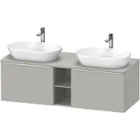 Duravit Waschtischunterschrank D-Neo 140x55cm, 2 A, 1 Pl, B bs, chr/Beton ma