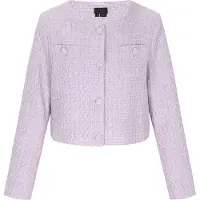 Dreimaster Blazer Frauen heller Lavendel-Glitzer