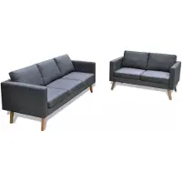 vidaXL Sofagarnitur 3 2-sitzer 3-sitzer Stoff