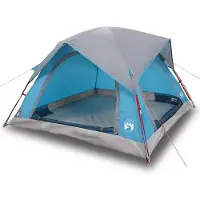 vidaXL Campingzelt 4 Personen Blau Wasserdicht