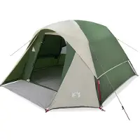 vidaXL Campingzelt 4 Personen Grün Wasserdicht