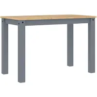 vidaXL Esstisch PANAMA Grau 112x60x75 cm Massivholz Kiefer