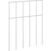 vidaXL Gartenzaun-Paneel 48 Stk. 25 x 30 cm Verzinkter Stahl Silber