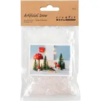 Creativ Company Kunstschnee, weißer Glitzer, 50 gr 1 Beutel