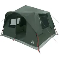 vidaXL Sofort Zelt Olivegrün 365 x 380 x 200 cm Polyester und Stahl