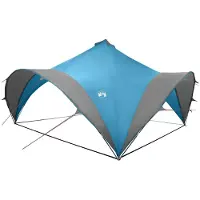 Syfax Carpa "Fiesta" in Blau, 500 x 500 x 350 cm, aus Polyester und Stahl