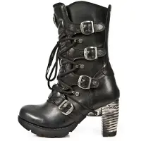 New rock Plateaustiefelette "High Heel Boots M-TR003-S1" Handgefertigt, Made in Spain