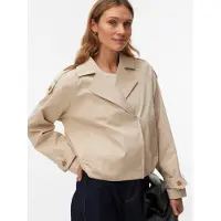 Vero Moda Kurzjacke "VMCHELSEA MADDY SHORT JACKET" Kunstfaser, im Trenchcoat Style