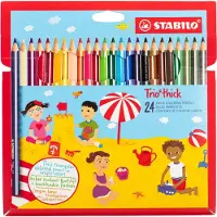 Stabilo Buntstifte - Trio Thick - 24 st. - Mehrfarbig - - One Size - Buntstiftsets