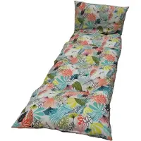 Jardin PRIVE Sun Lounger Kissen Flocons Honolulu Blau 118 x 78 x 54 cm, rechteckig, Polyester/Baumwolle, Polyurethanflocken