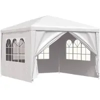 vidaXL Partyzelt 3x3 m Weiß