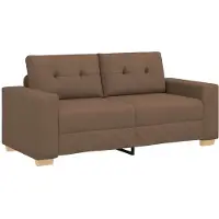 vidaXL Loveseat-Sofa Braun 180x77x82 cm Stoff